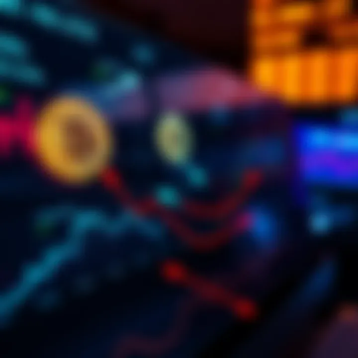 A graphic showing different prices for Bitcoin across various exchanges, highlighting price differences with arrows and labels