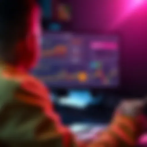 A person looking at a computer screen showing cryptocurrency charts and tax documents, pondering the tax implications of crypto prizes.
