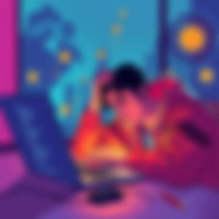 Navigating Crypto Recovery A visual representation of cryptocurrency recovery, showcasing a distressed user contemplating their misdirected funds with a digital wallet in hand, set against a backdrop of blockchain imagery.