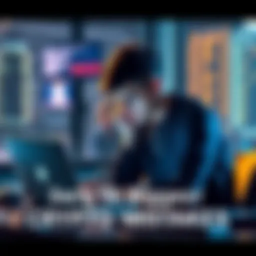 A person sitting alone at a desk looking thoughtfully at a laptop, symbolizing contemplation over past crypto decisions