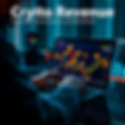Crypto Revenue A person analyzing cryptocurrency data on a laptop, with digital coins displayed on the screen, representing passive income
