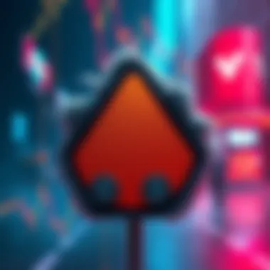 A warning sign with a dollar symbol and cryptocurrency icons, symbolizing the risk of scams in the market.