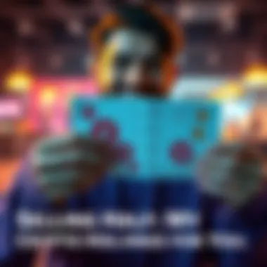 Crypto Sale for Community Support A person holds a piece of paper with cryptocurrency symbols while smiling, representing selling half of their crypto holdings to help others in the market.
