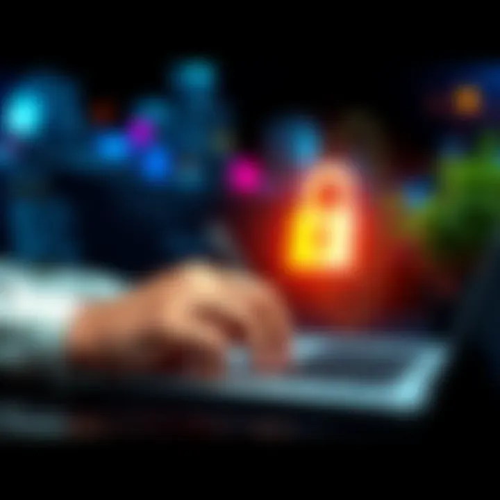 A person carefully signing a digital transaction on their laptop, symbolizing the importance of security in cryptocurrency dealings.