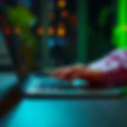 A person transferring cryptocurrency to a self-custody wallet on a laptop