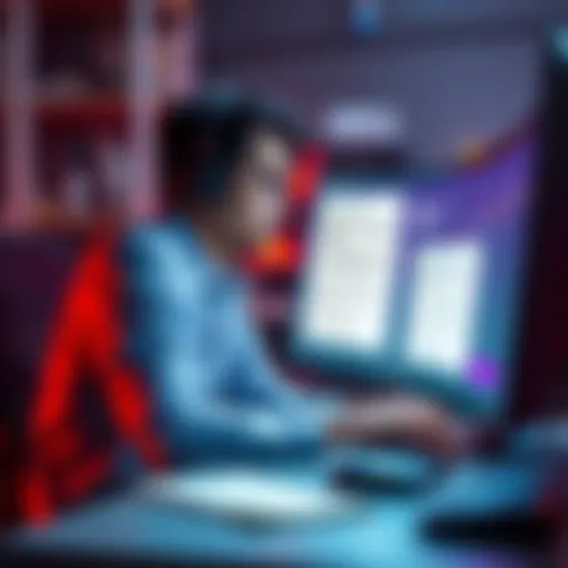 A person sitting at a computer with a support ticket open, showing concern about a suspended crypto account and available funds.