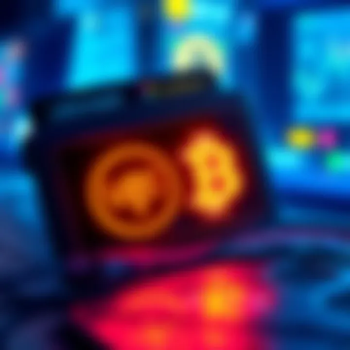 Navigating Crypto Exchanges Safely A Ledger wallet displaying USDC and BTC symbols, emphasizing secure cryptocurrency swaps.