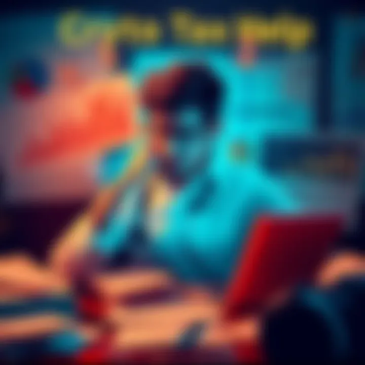 A person confused by cryptocurrency transactions and looking for help, surrounded by charts and financial documents.