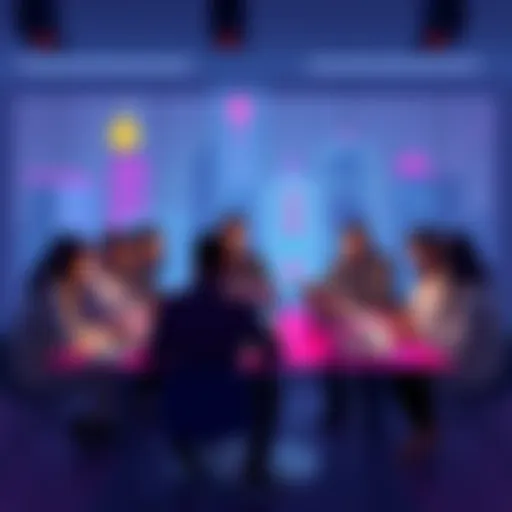 A group of people sitting at a table with laptops and paperwork, discussing their crypto taxes and strategies for 2026