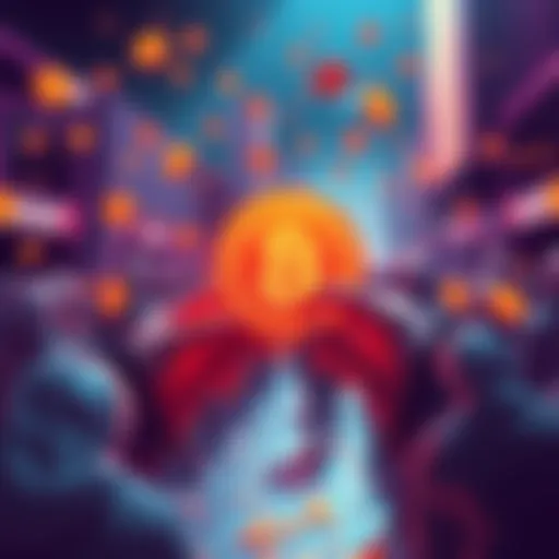 An illustration showing 10,000 algo tokens being held by one million people, symbolizing the limited accessibility and value in cryptocurrency investment.