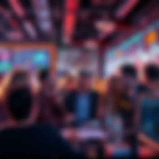 Crypto Trading Discussion People sharing insights in a lively online crypto trading forum, focused on caution and avoiding scams.