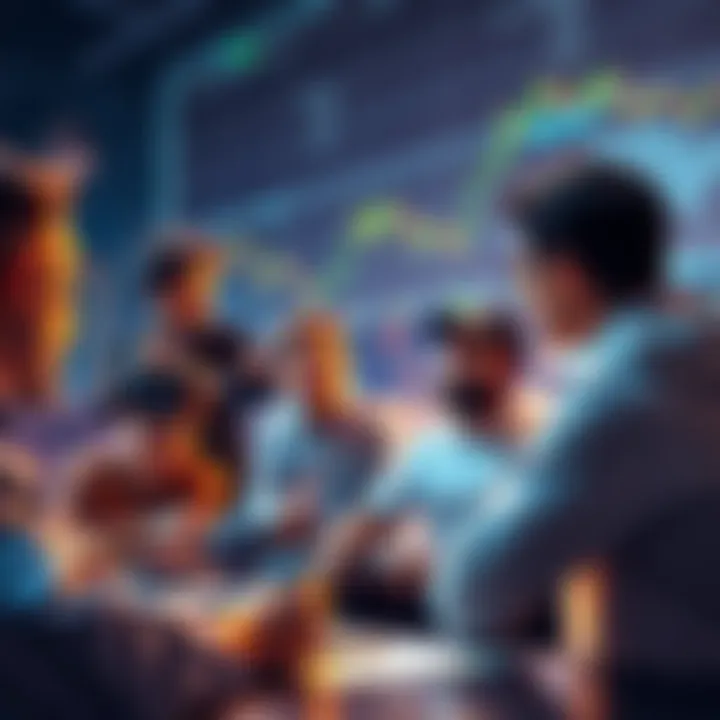 Members of the LitecoinMarkets community discussing trading strategies and analysis