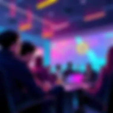 Cryptocurrency Trading Discussion Participants discussing cryptocurrency trends and trading practices in a digital forum
