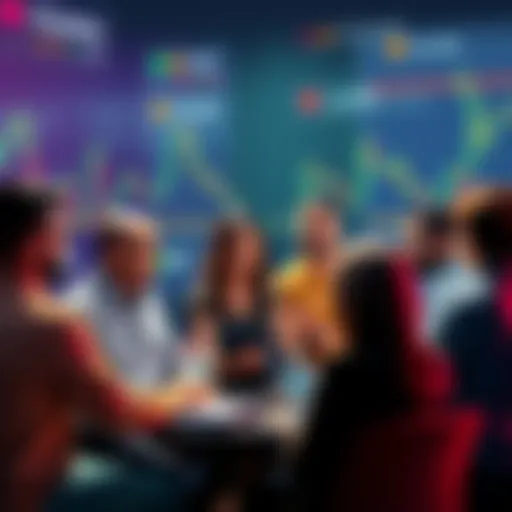 Participants engaging in a discussion about cryptocurrency trading strategies and safety tips