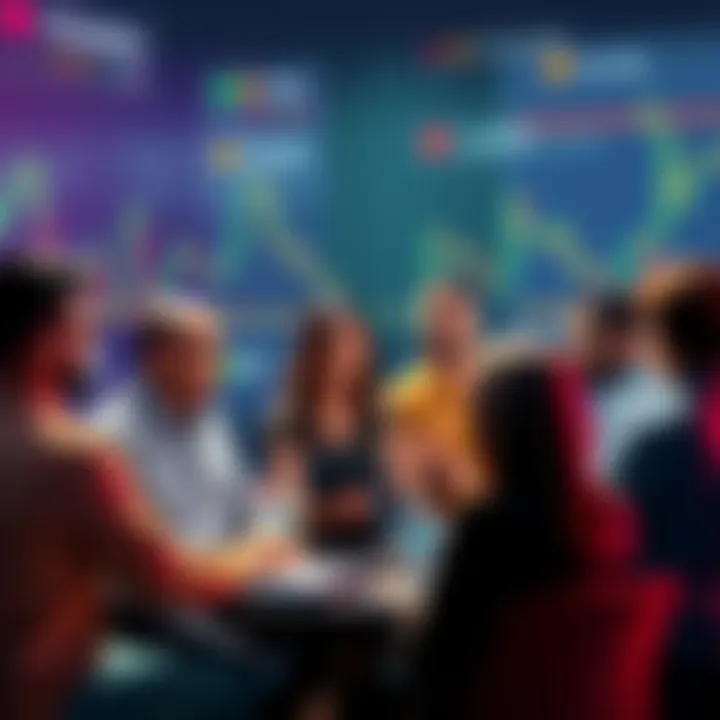 Crypto Trading Discussion Participants engaging in a discussion about cryptocurrency trading strategies and safety tips