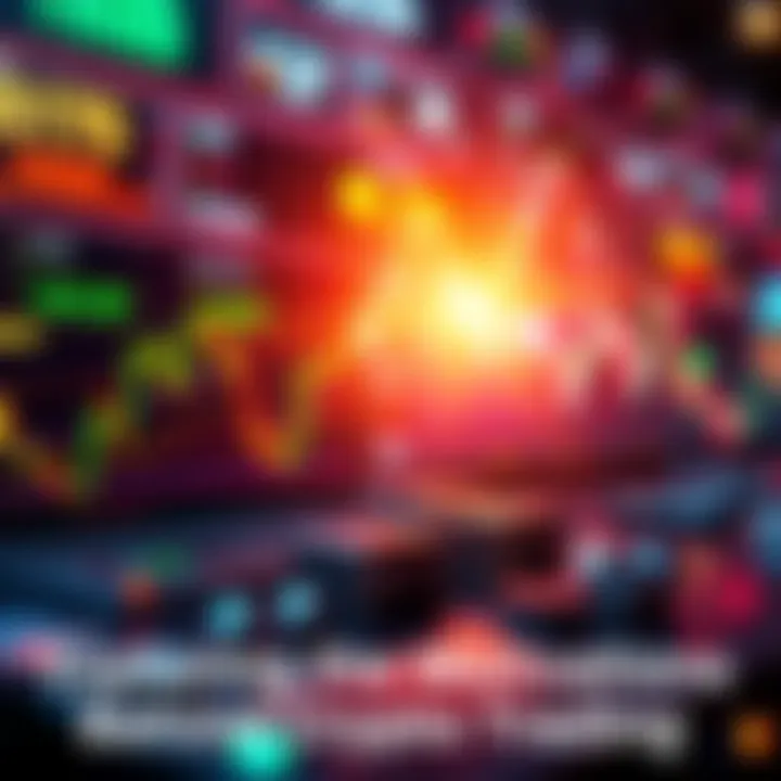 Cryptocurrency Trading Dynamics Visual representation of cryptocurrency trading motivations showing market trends and leverage use