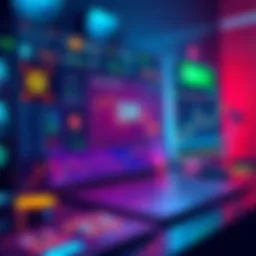 A graphic showing various crypto trading platforms and features like tokens and charts, emphasizing 24/7 access.
