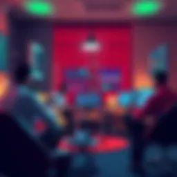 A group of traders discussing their past experiences and regrets in a cozy meeting space, considering strategies for future trading success.