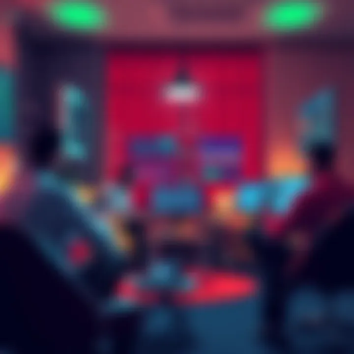 A group of traders discussing their past experiences and regrets in a cozy meeting space, considering strategies for future trading success.