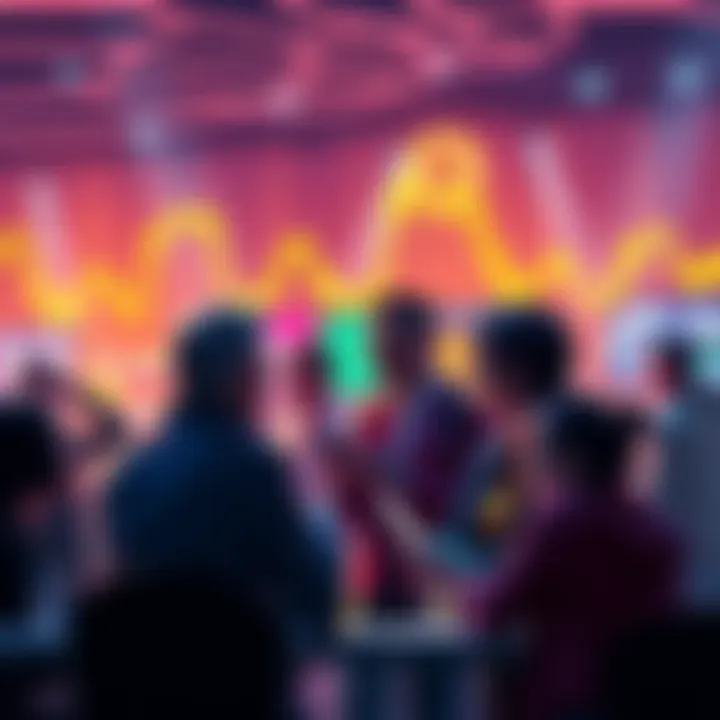 Crypto Trading Trends in Uptober People discussing cryptocurrency trading strategies and coins like BTC and ETH as Uptober ends