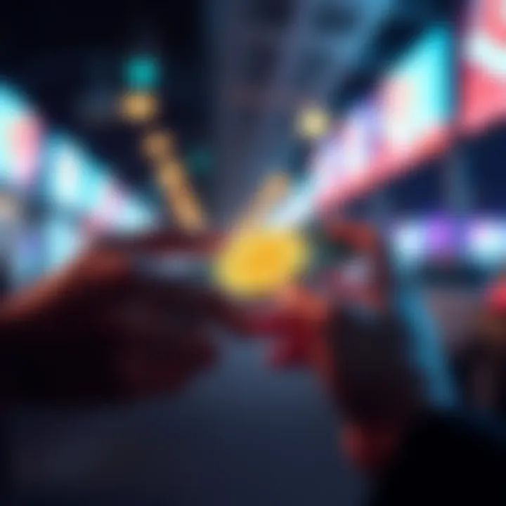 A person using a smartphone to make a quick cryptocurrency transaction, showcasing the convenience of digital finance.