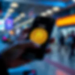 A smartphone screen showing a Google Pay interface with a crypto wallet receiving funds