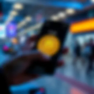 A smartphone screen showing a Google Pay interface with a crypto wallet receiving funds