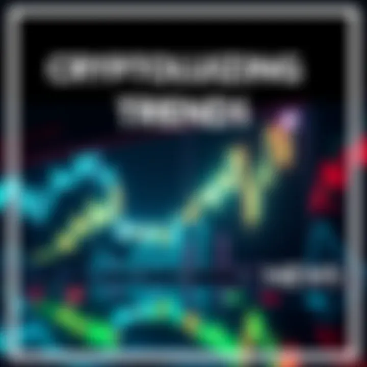 Cryptocurrency Trends Visualization A dynamic chart showing the rise and fall of various cryptocurrencies, with bold colors and sleek design to reflect the changing market dynamics.