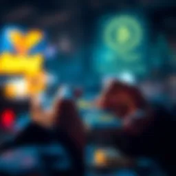 Crypto Wallet Usage A person using a smartphone to access a crypto wallet, showing a clear signing screen and crypto icons, suggesting security and reliability.