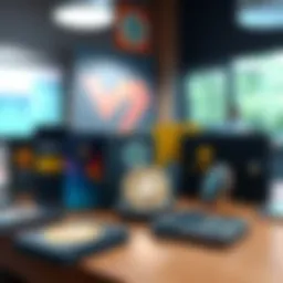 A selection of cryptocurrency wallets displayed on a table, showcasing various designs and features, emphasizing user-friendliness and security.