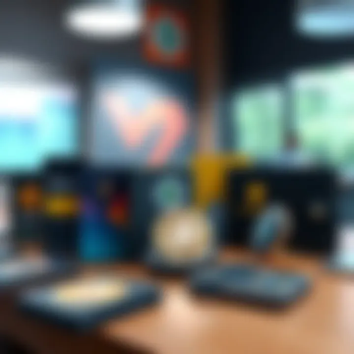 A selection of cryptocurrency wallets displayed on a table, showcasing various designs and features, emphasizing user-friendliness and security.