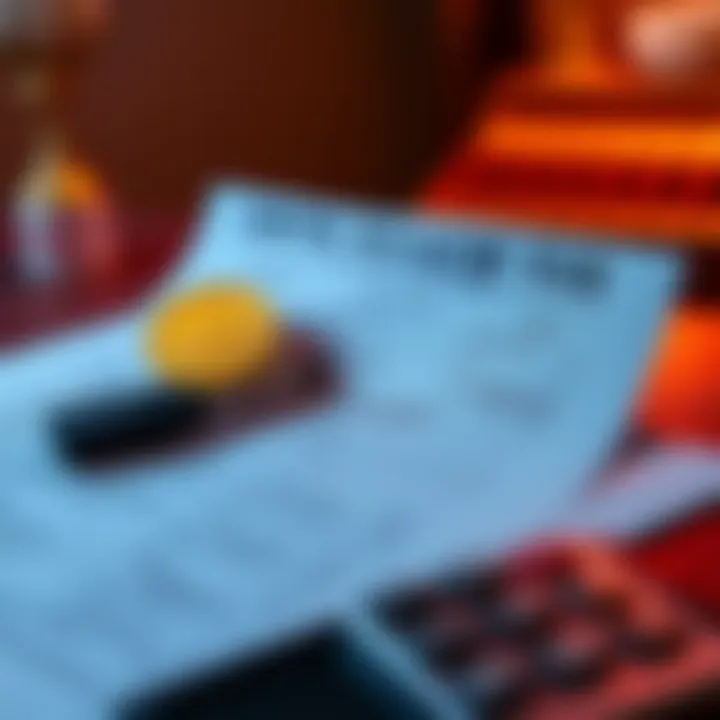 A graphic showing a tax form with a cryptocurrency symbol and a calculator, representing France's new tax on crypto holdings over a certain value.