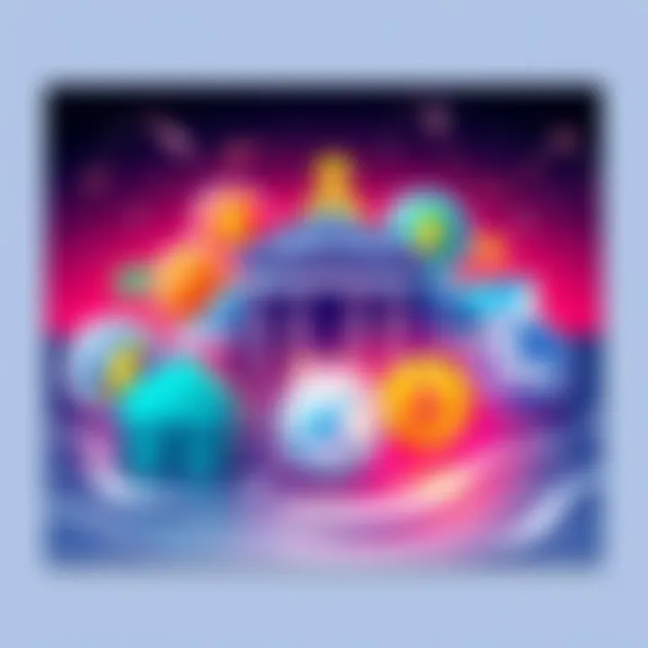 Navigating Crypto Withdrawals from Kraken A digital illustration depicting various bank logos with cryptocurrency symbols, highlighting options for withdrawing GBP from Kraken.