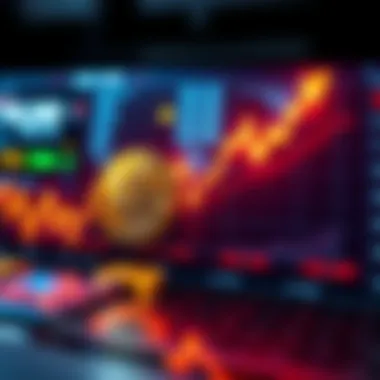 A graph showing a downward trend in cryptocurrency prices, with Bitcoin prominently featured, indicating market concerns.