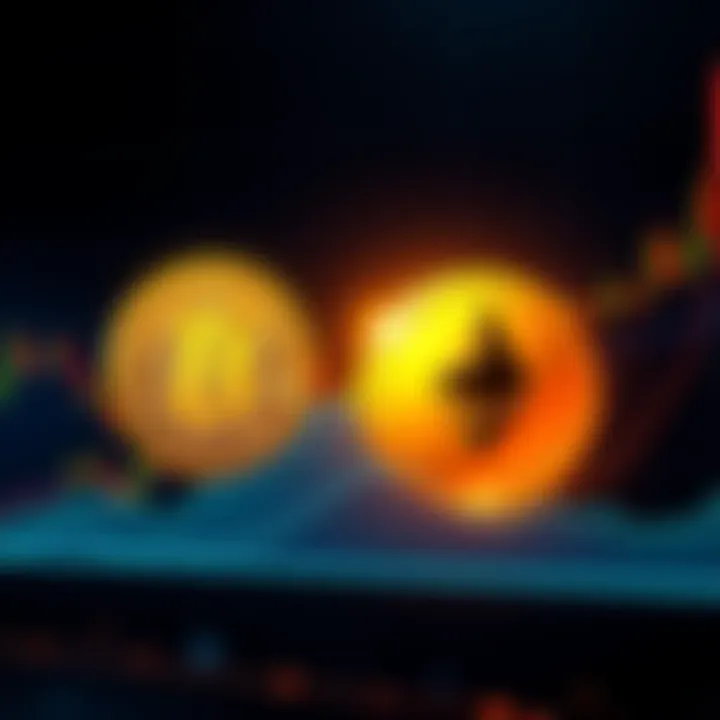 Graph showing Bitcoin and Ethereum price predictions for 2026, with Bitcoin aiming at $180K and Ethereum at $10K, surrounded by market trend lines.