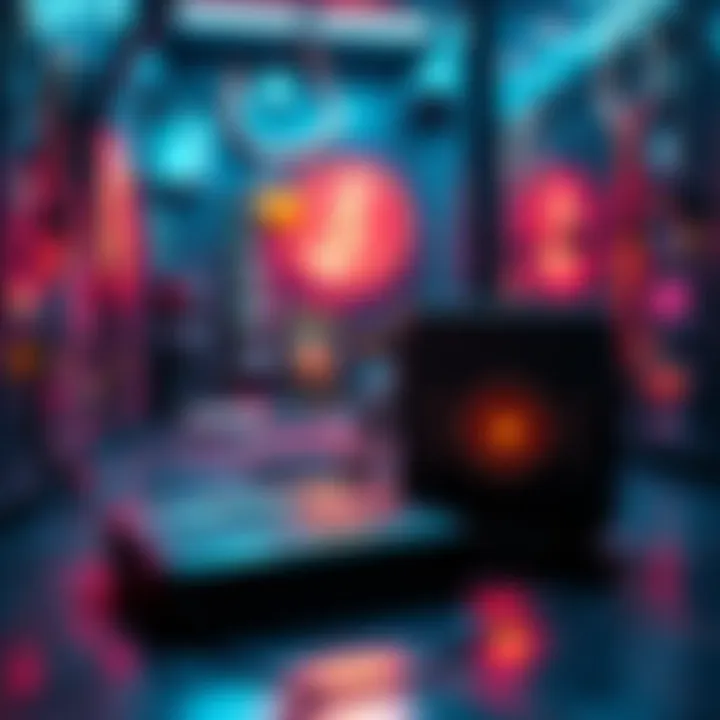 A visual representation of cold wallets securing cryptocurrency assets, featuring a Trezor device and a secure storage environment.