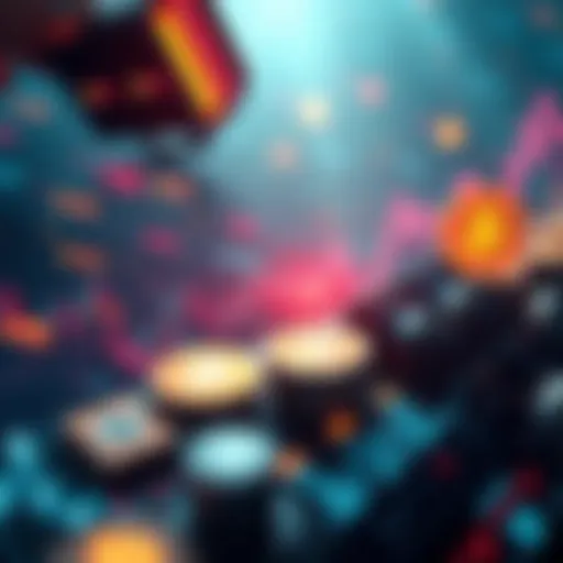 A visual depiction of changing cryptocurrency trends from 2021 to 2025, featuring graphs and digital currency symbols.