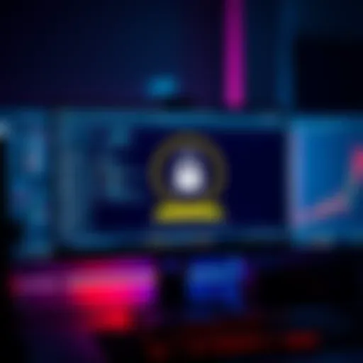 A computer screen displaying a cryptocurrency wallet interface with a lock symbol, indicating security and access restrictions.