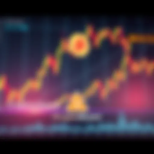 A chart showing Bitcoin price trends with a warning symbol and CryptoQuant logo