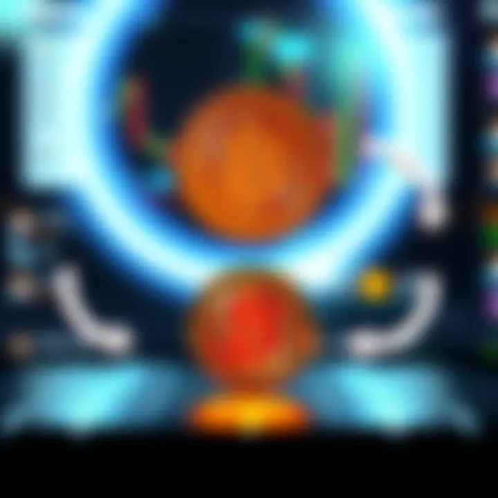 A graphic showing the conversion of Mexican Pesos to Bitcoin with arrows indicating the exchange process