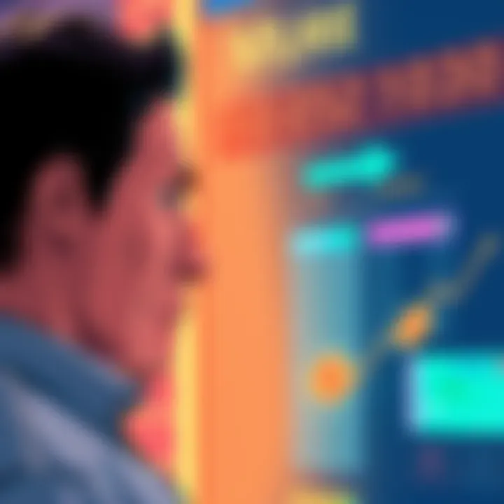Currency change graphic Illustration showing a person looking at a currency exchange display with a worried expression as free bucks programs are ending.