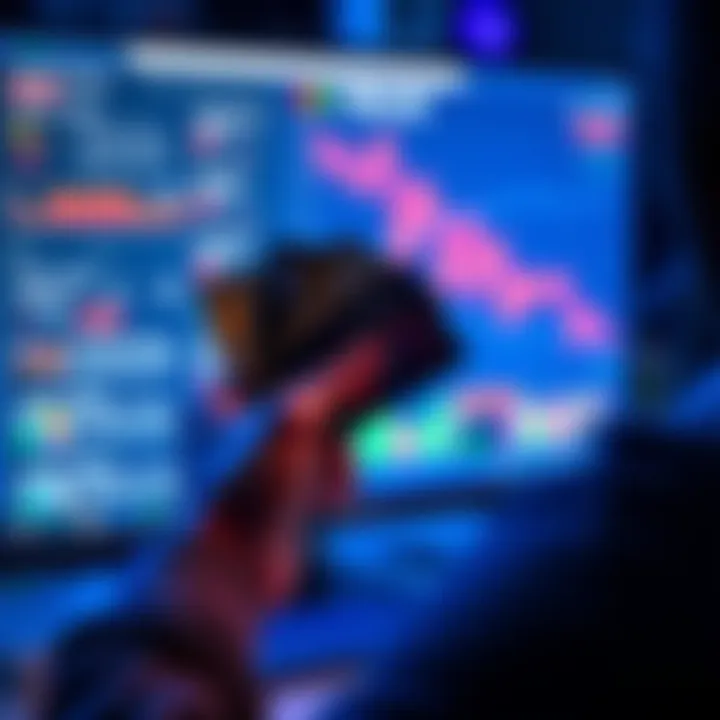 A person holds multiple cards while reviewing expenses on a computer screen, illustrating effective currency management through card use.