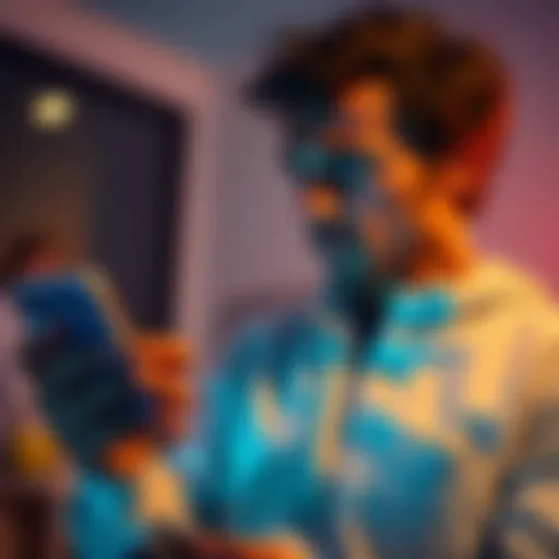 A person looking worried while checking their bank transactions on a smartphone with a Curve card in hand.