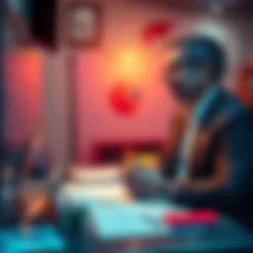 Custodian in Asset Management A professional discussing asset management with a focus on stablecoins and real-world assets, with relevant charts and documents in the background.