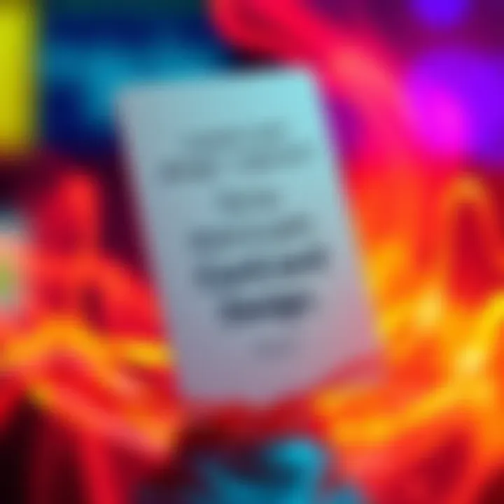 Creative Card Design Rejection A custom card design with a financial quote, highlighting the clash between creativity and content regulations