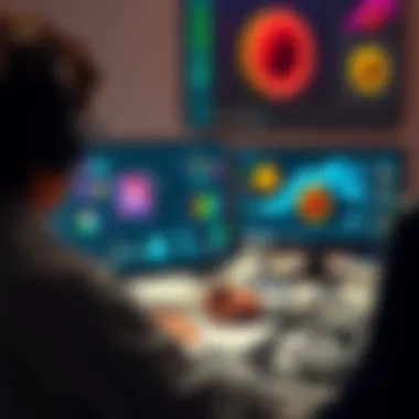 Custom Drive Design An individual working on a custom drive using Paint 3D software, showing a digital interface with design tools and colorful graphics.
