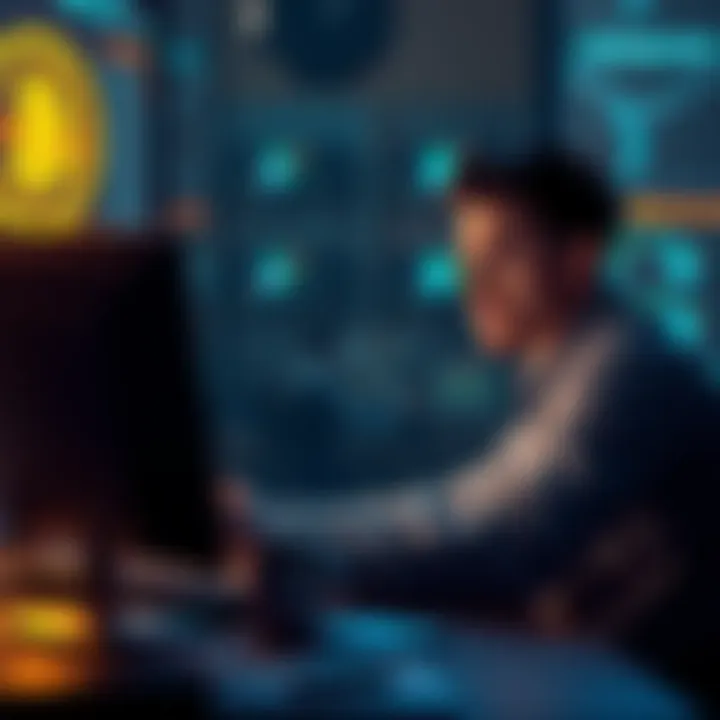 A person sitting at a computer looking frustrated while checking their cryptocurrency account, showing a mix of confusion and concern about a wrong blockchain transaction.