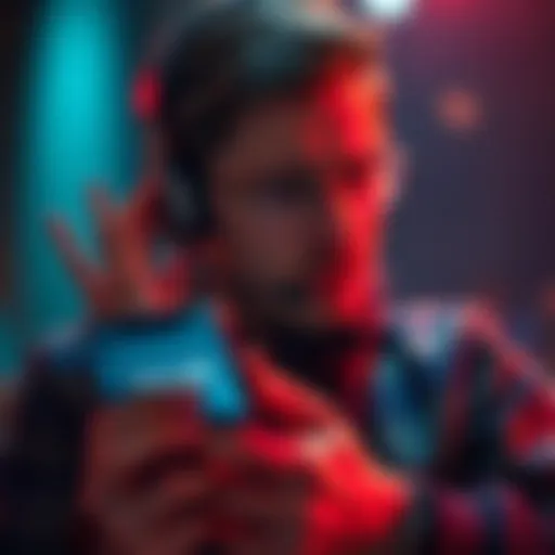 Customer frustrated with Revolut support A person looking frustrated while using a smartphone with the Revolut logo, showing a message about app issues
