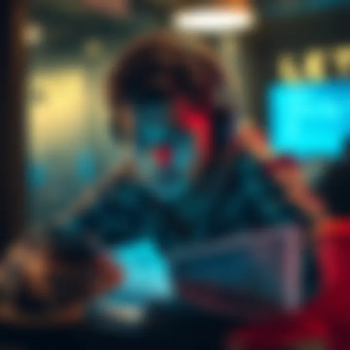 A person looking stressed while trying to reach customer support on their phone, with financial documents scattered around them.