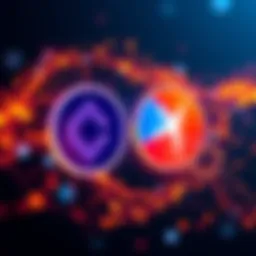 Cypher and Stellar Logo Integration Logos of Cypher and Stellar Network merging to symbolize their partnership for better cross-border transactions
